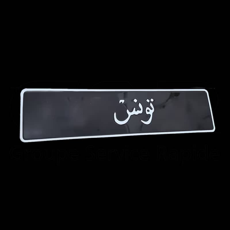 P.MATRICULE B.V 46 — Plaque d'immat