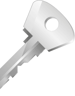 Clé automobile décorative