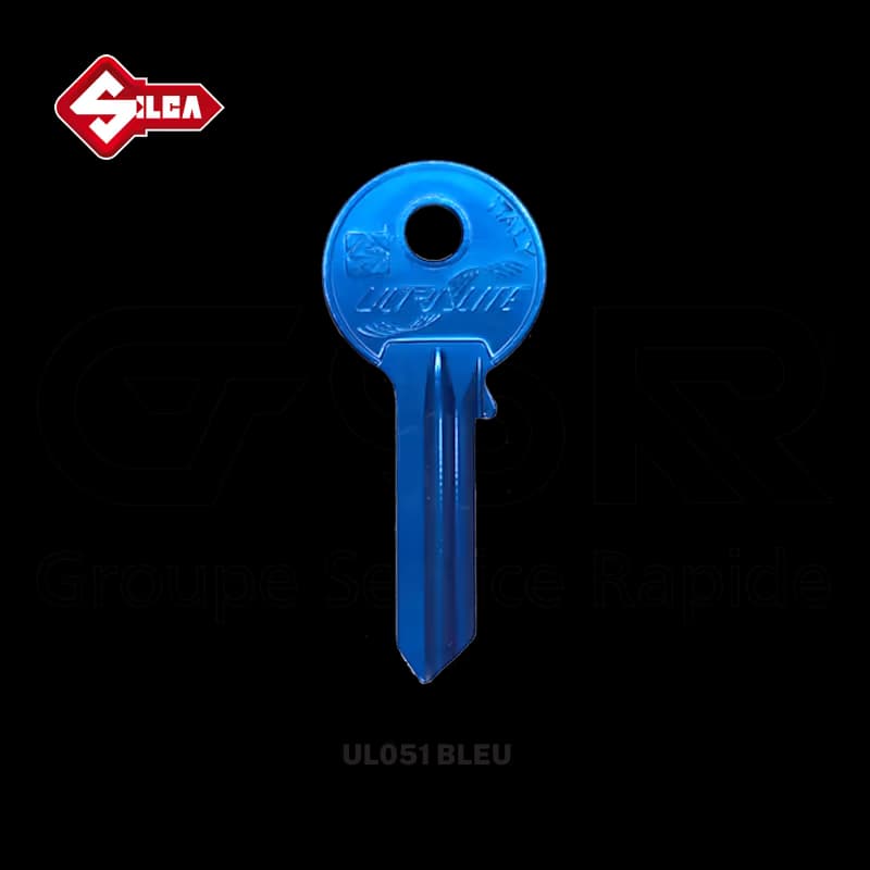 UL051 BLEU — Clé en couleur