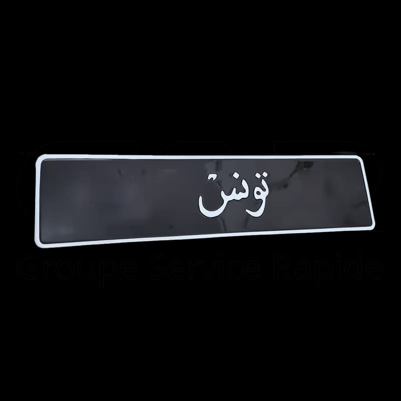 P.MATRICULE B.V 46 — Plaque d'immat